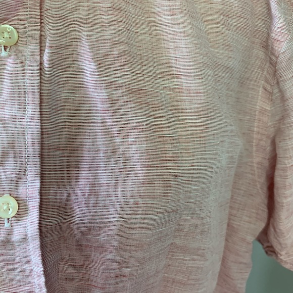 Men’s short sleeve button down linen shirt - Picture 3 of 7